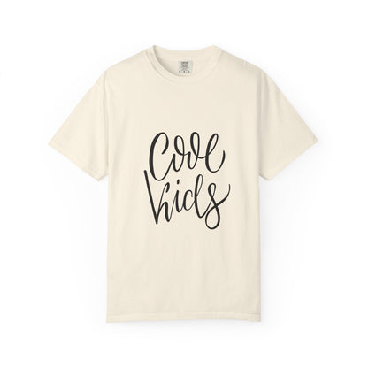 Cool Kids Garment-Dyed Tee Hand Lettered Script