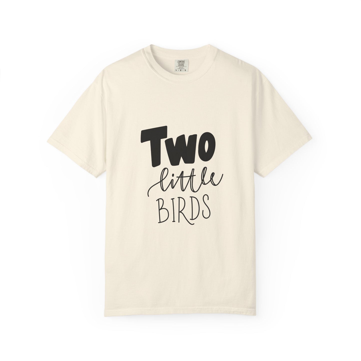 Two Little Birds Garment-Dyed 2nd Birthday Tee
