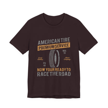 Retro American Tire T-Shirt Race the Road