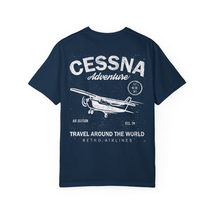 Distressed Aviation Tee for Pilots and Plane Lovers