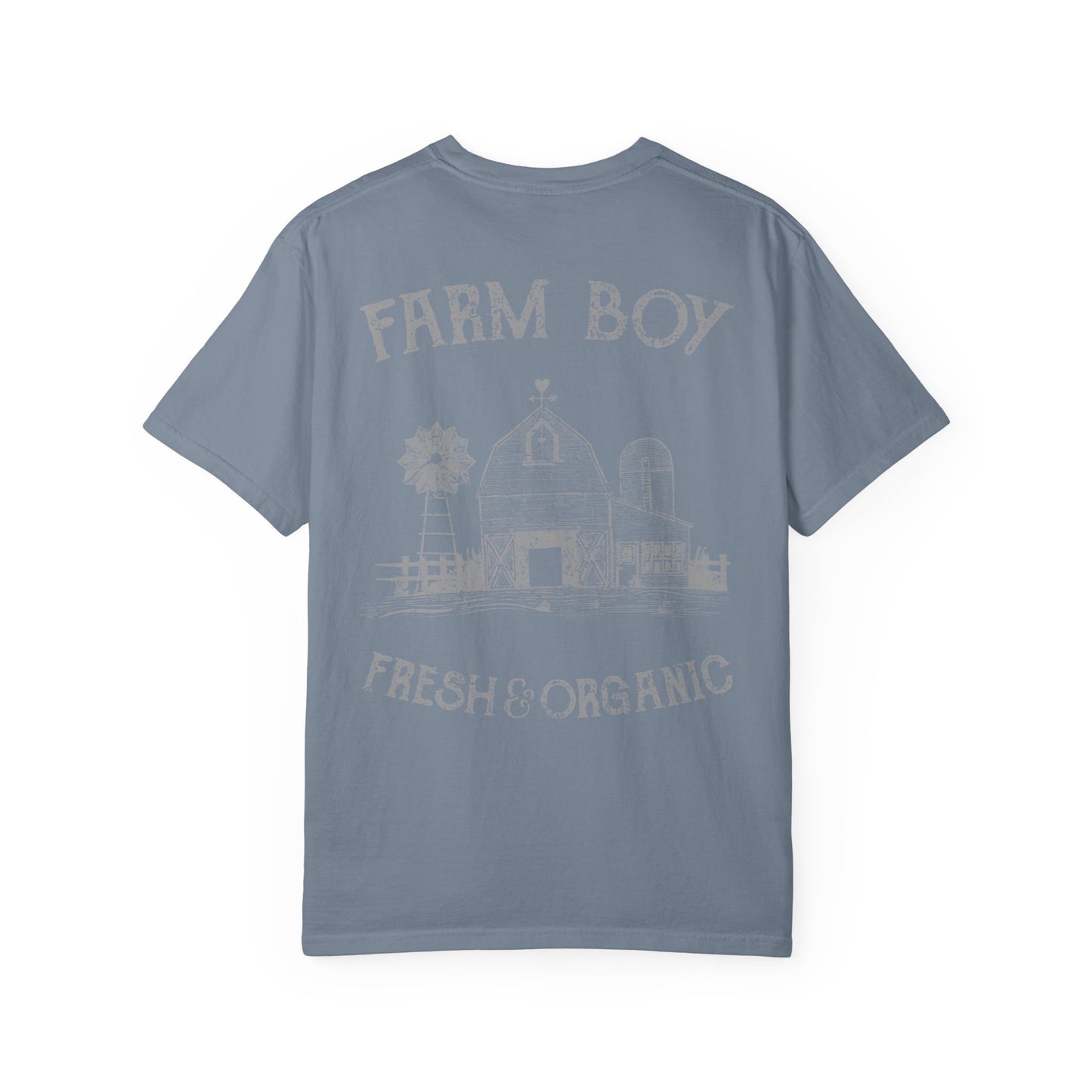 Farm Boy Tee Vintage Barn Garment-Dyed Shirt