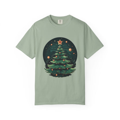 Retro Christmas Tree Heavyweight Garment-Dyed Tee