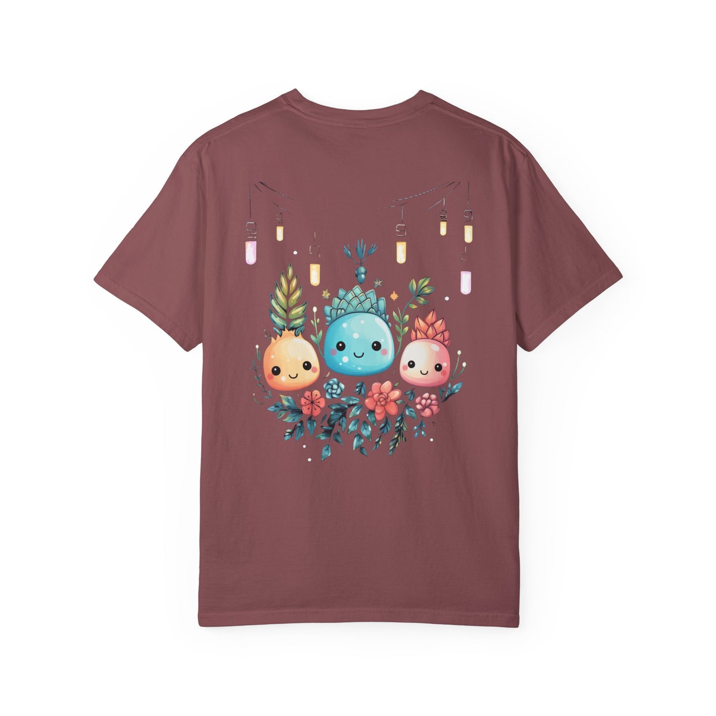 Kawaii Christmas Succulent Garment-Dyed Tee