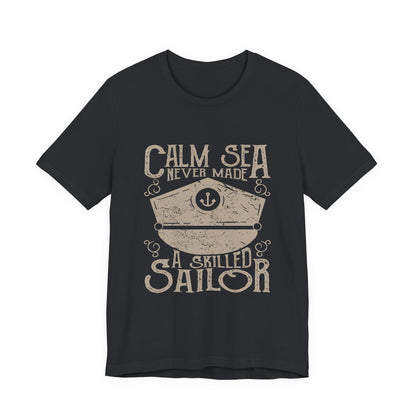 Calm Sea Skilled Sailor T-Shirt Nautical Tee