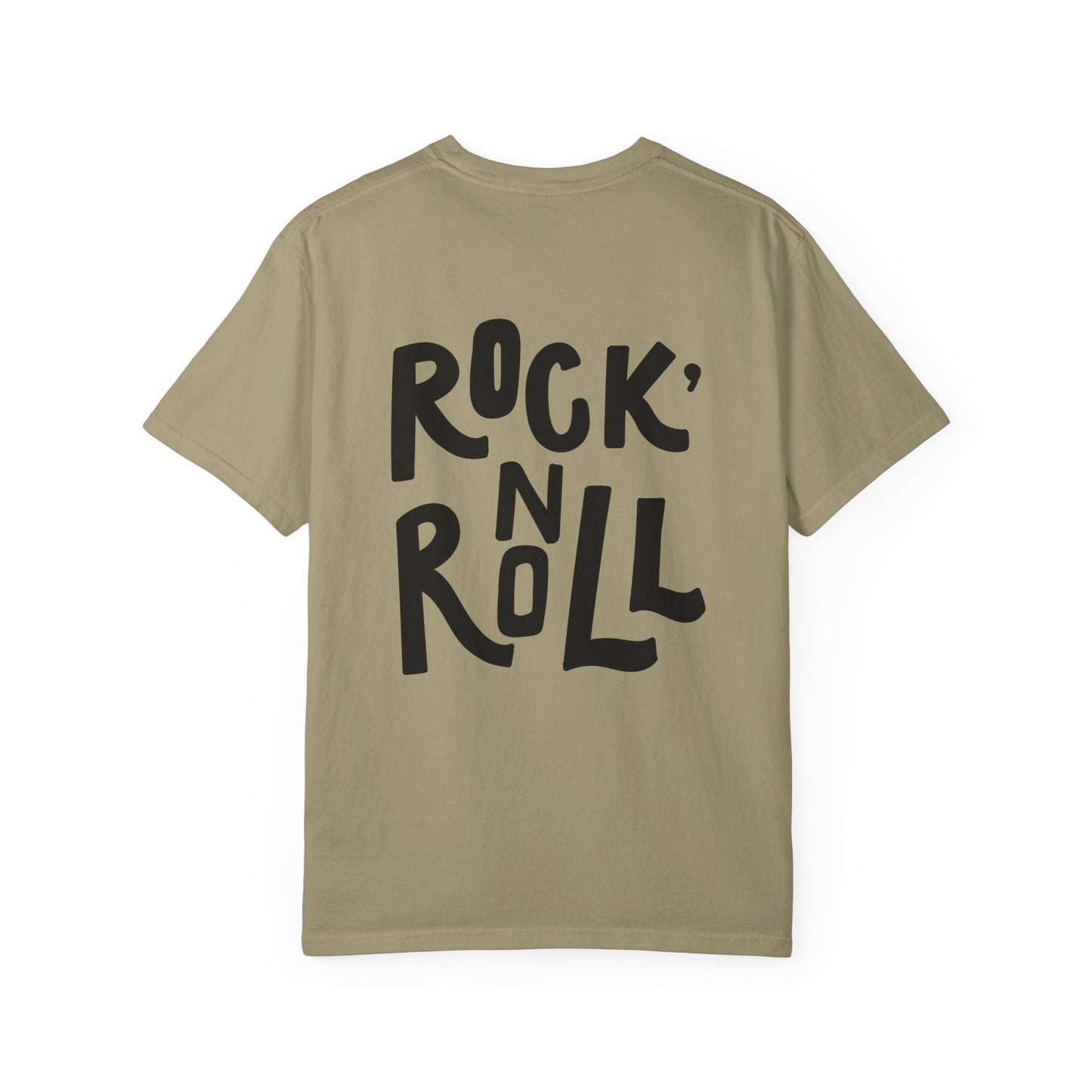 Rock N Roll Garment-Dyed Tee Bold Lettering