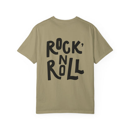 Rock N Roll Garment-Dyed Tee Bold Lettering