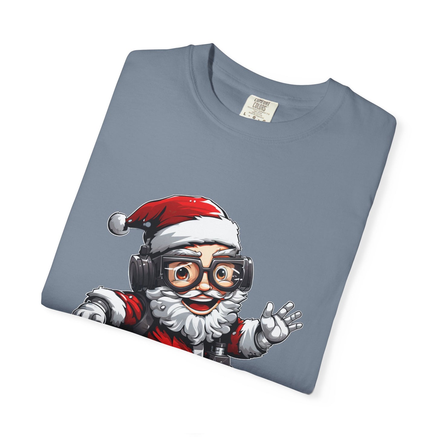 Scuba Diver Santa Garment-Dyed Christmas Tee