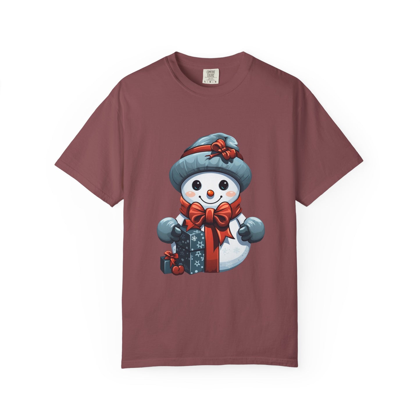 Cute Snowman Christmas Garment-Dyed Tee