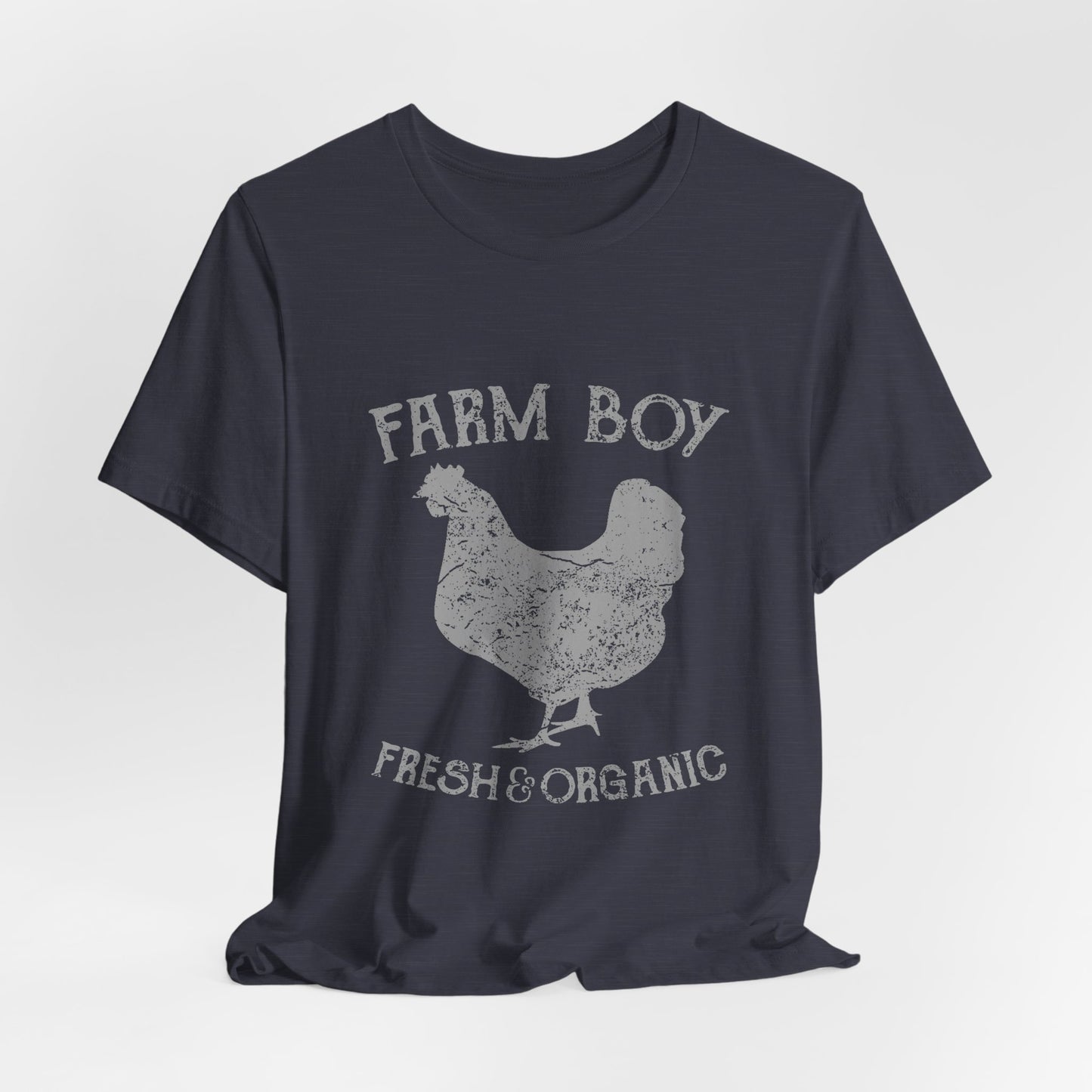 Farm Boy T-Shirt Fresh Organic Rooster Tee