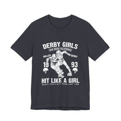 Derby Girls T-Shirt Roller Skating Gift Tee