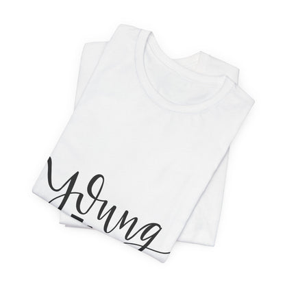 Young Hearts T-Shirt Hand Lettered Script Tee