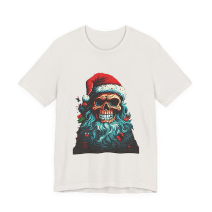 Skull Santa Christmas T-Shirt Dark Holiday Tee
