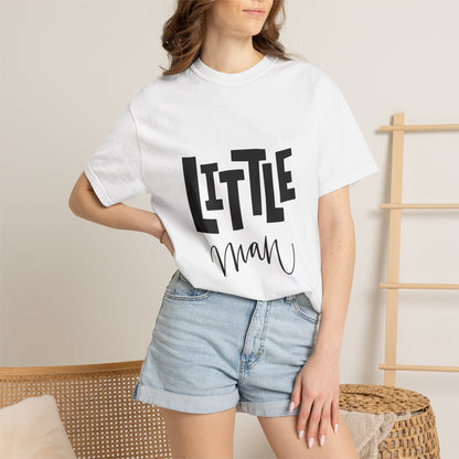 Little Man Tee Cute Toddler Boy Garment-Dyed