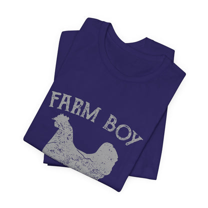 Farm Boy T-Shirt Fresh Organic Rooster Tee