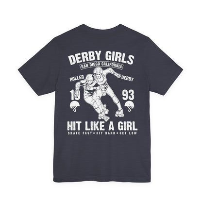 Derby Girls T-Shirt Roller Skating Gift Tee