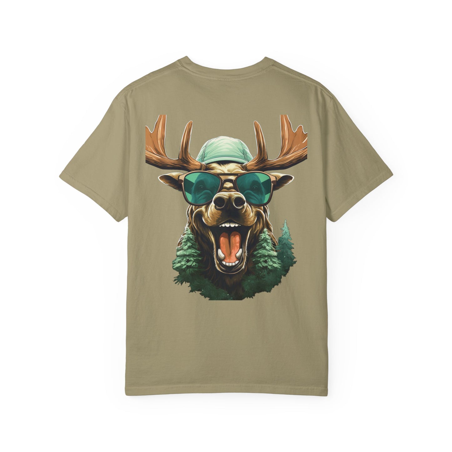 Funny Christmas Moose Garment-Dyed Tee Sunglasses