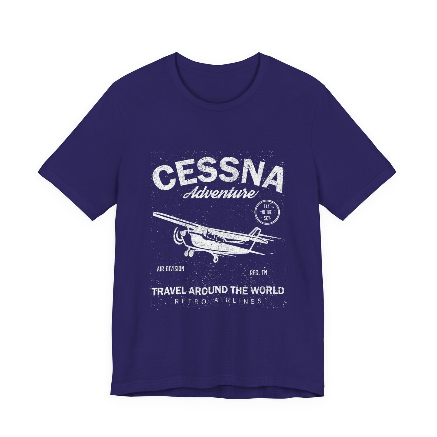 Distressed Aviation Tee for Pilots and Plane Lovers