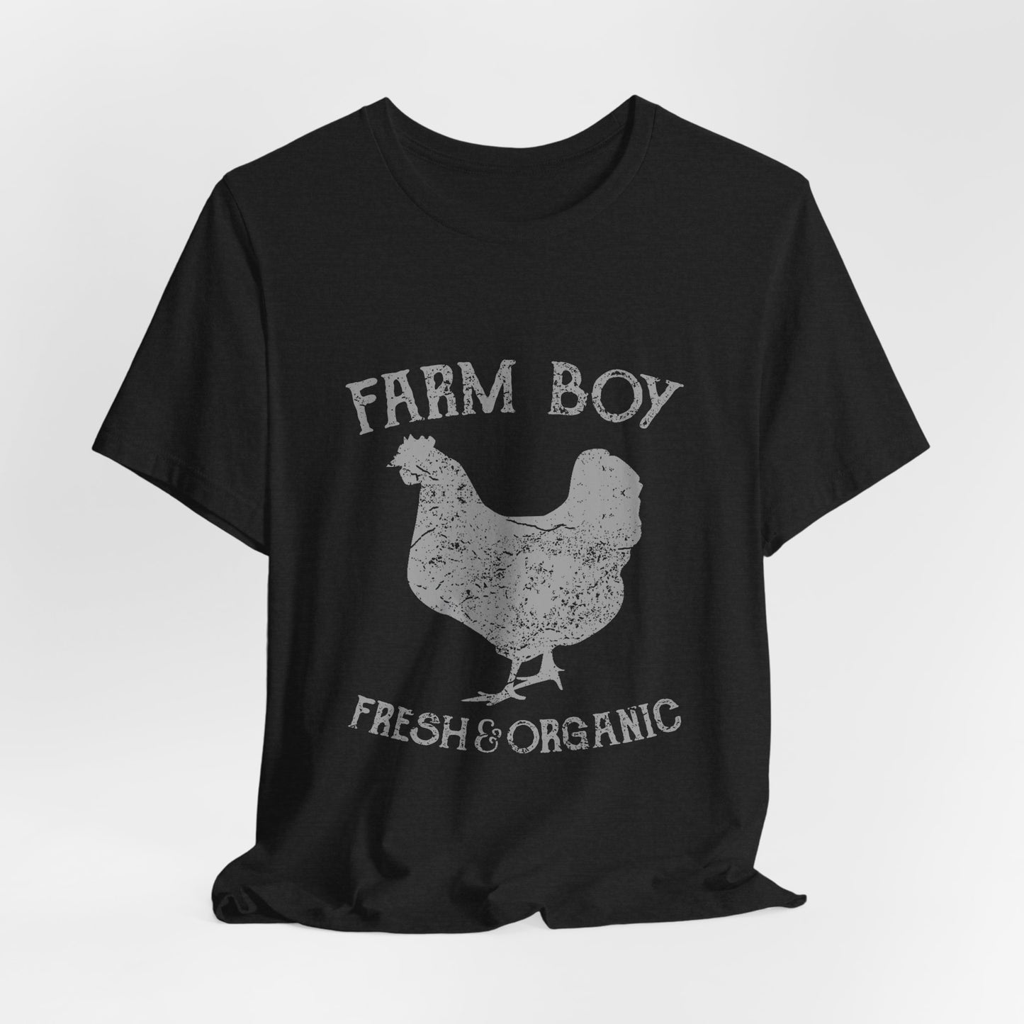 Farm Boy T-Shirt Fresh Organic Rooster Tee