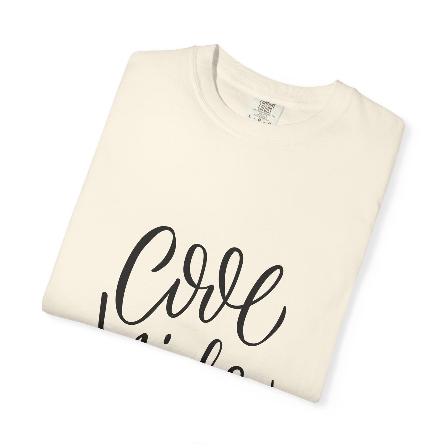 Cool Kids Garment-Dyed Tee Hand Lettered Script