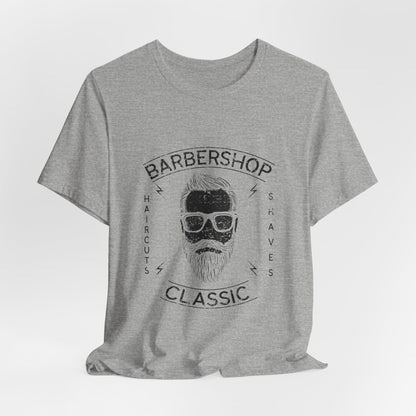 Barbershop Classic Tee | Retro Bearded Barber