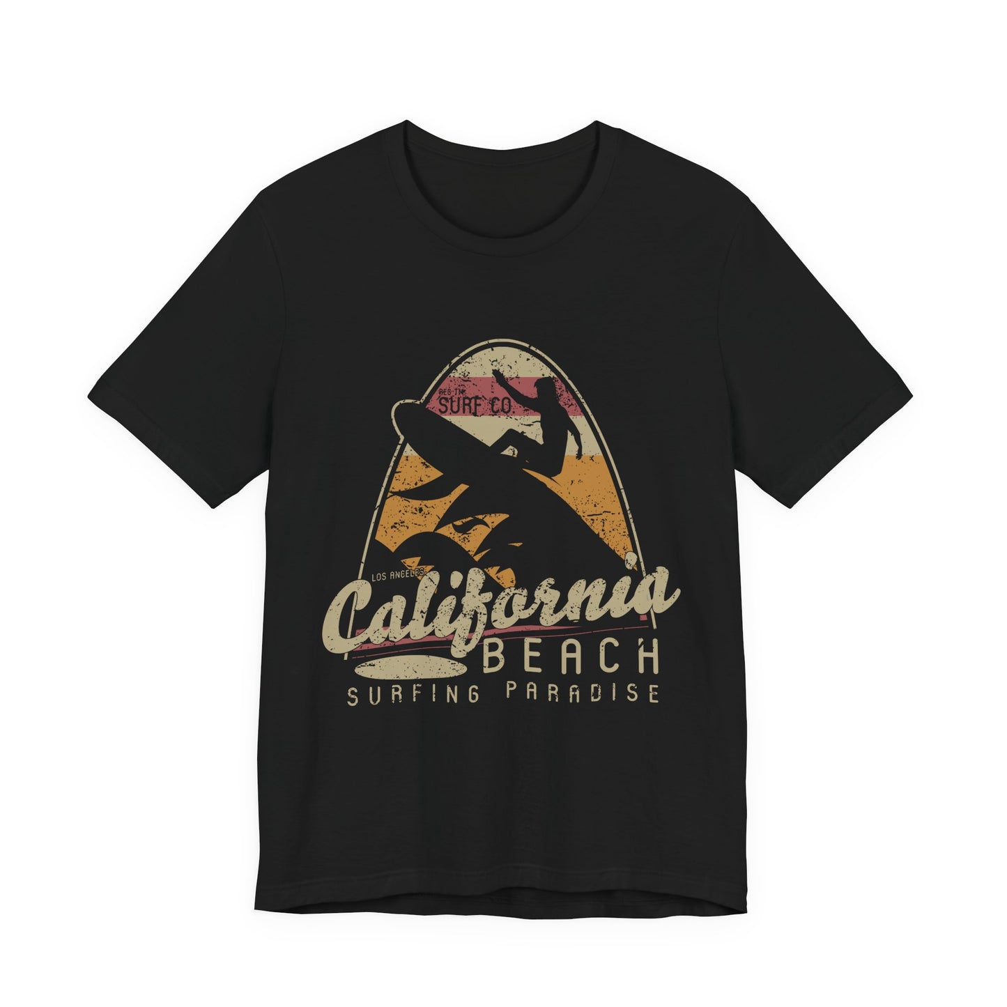 California Beach Surfing T-Shirt Retro Surf Tee