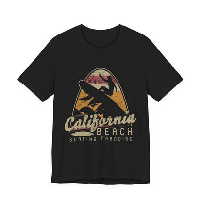 California Beach Surfing T-Shirt Retro Surf Tee