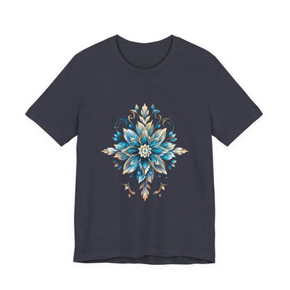 Crystal Snowflake Flower Christmas T-Shirt