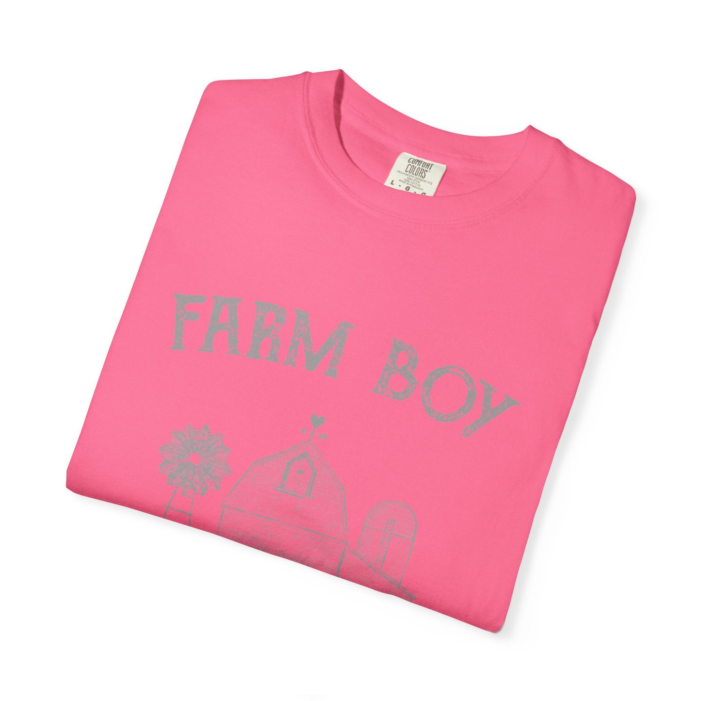 Farm Boy Tee Vintage Barn Garment-Dyed Shirt