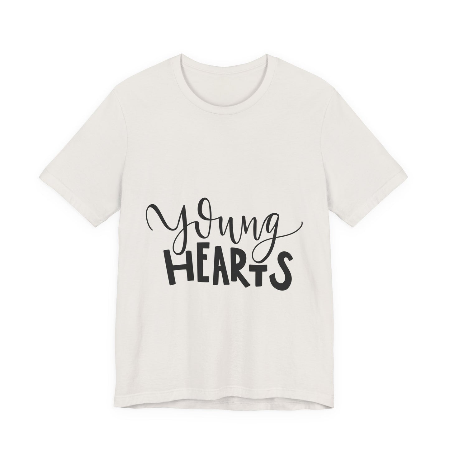 Young Hearts T-Shirt Hand Lettered Script Tee