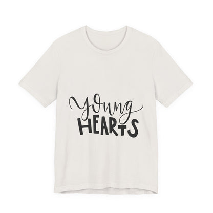 Young Hearts T-Shirt Hand Lettered Script Tee