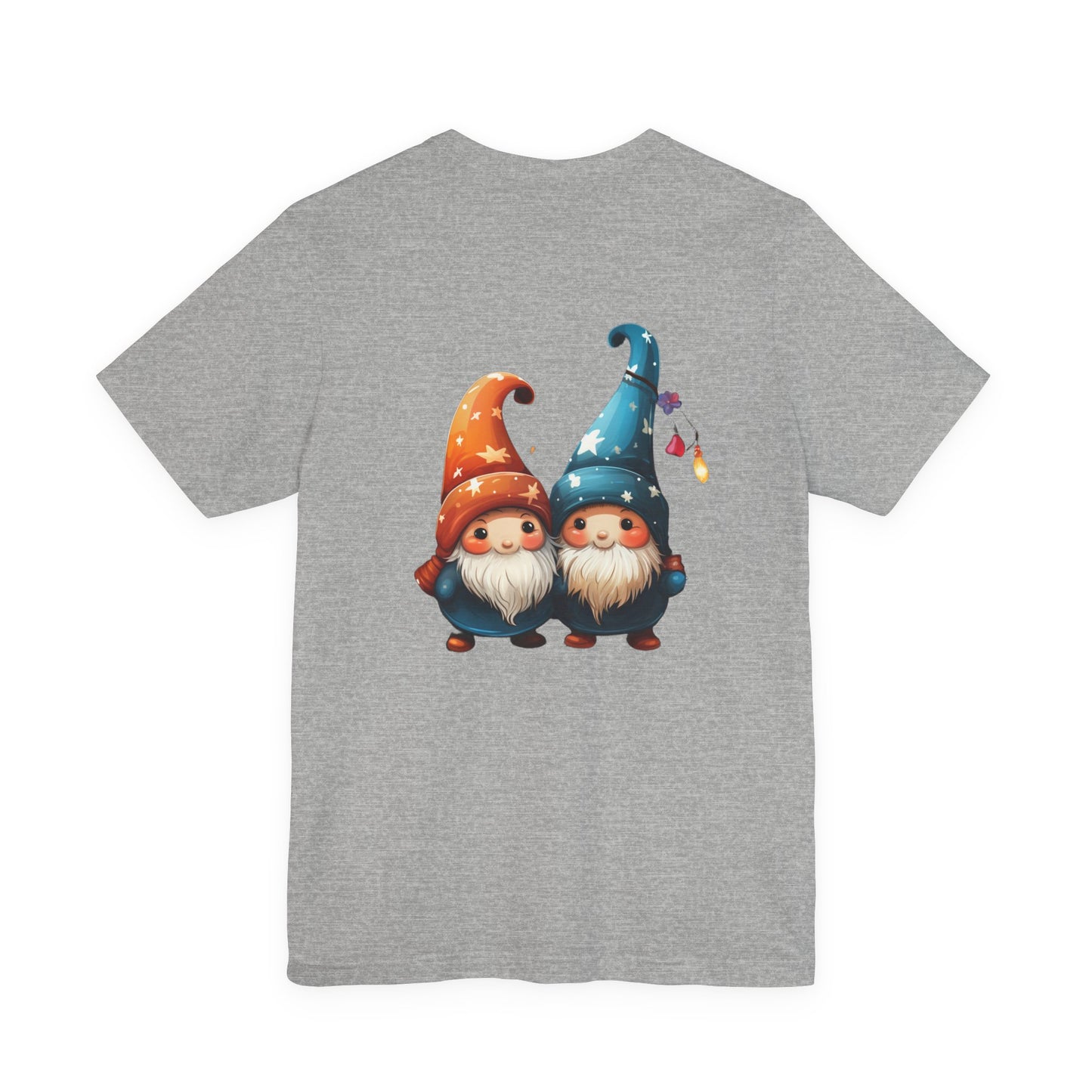 Gnome Couple Christmas T-Shirt Fairy Lights