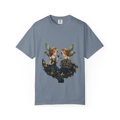 Fairy Tee Magical Christmas Twin Fairies Vintage Wash