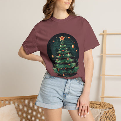 Retro Christmas Tree Heavyweight Garment-Dyed Tee