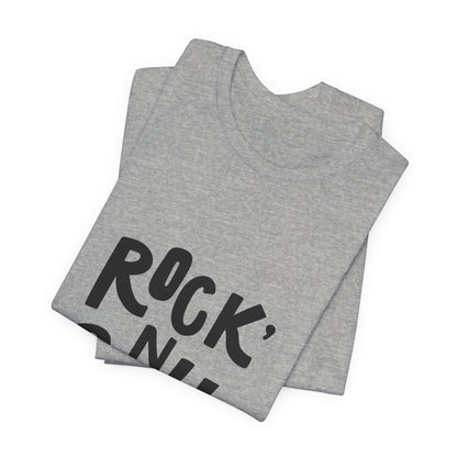 Rock N Roll T-Shirt Bold Lettering Music Tee