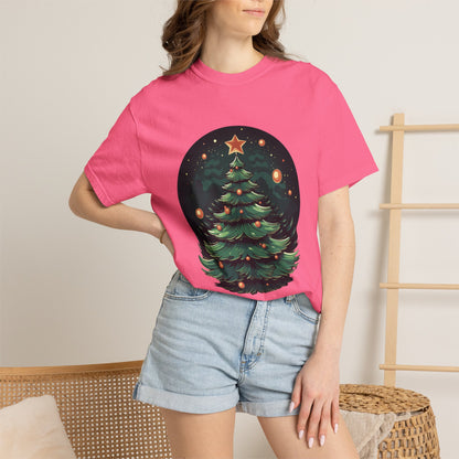 Retro Christmas Tree Heavyweight Garment-Dyed Tee