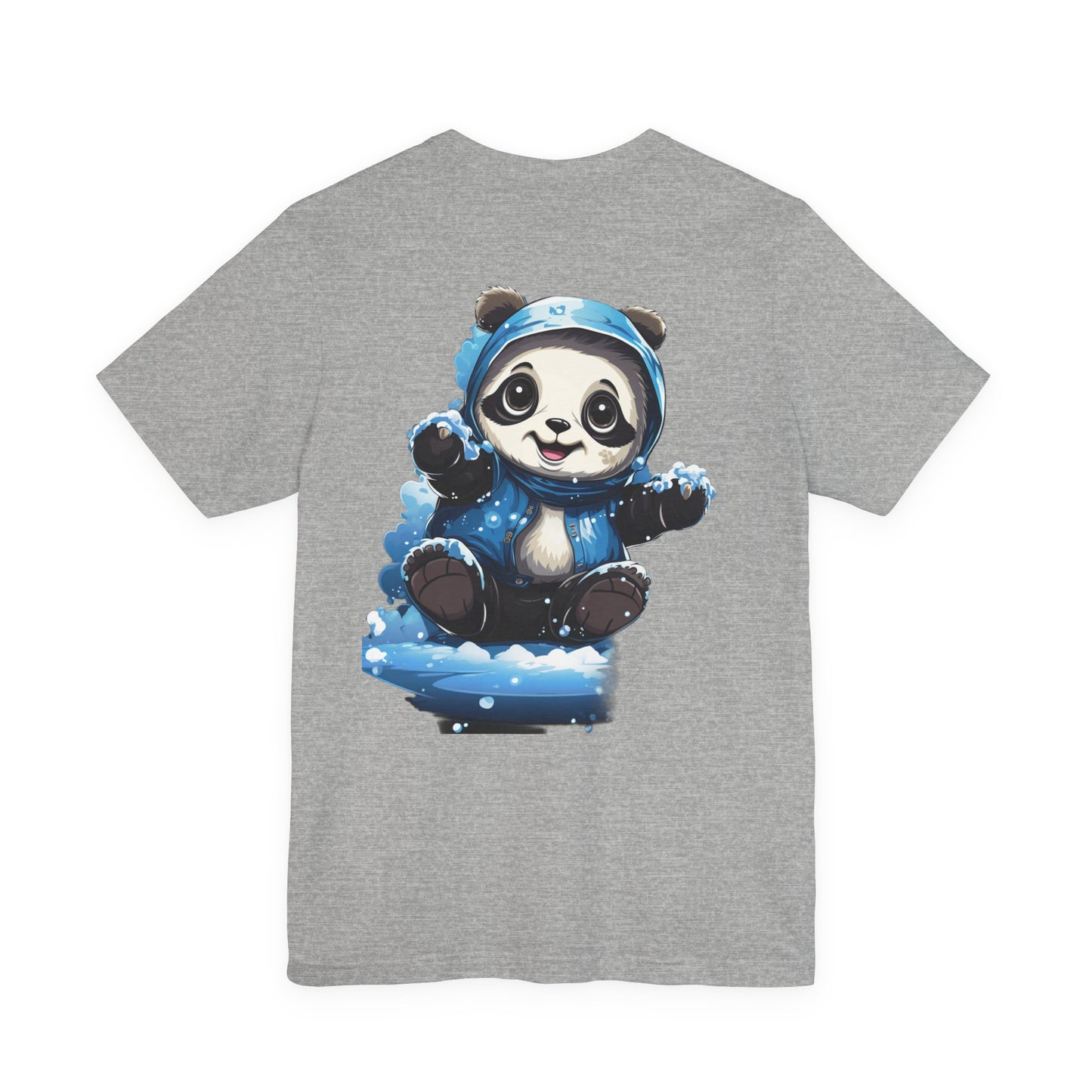 Cute Panda Snow Day T-Shirt Winter Christmas Tee