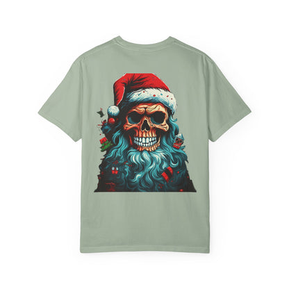 Skull Santa Christmas Garment-Dyed Tee