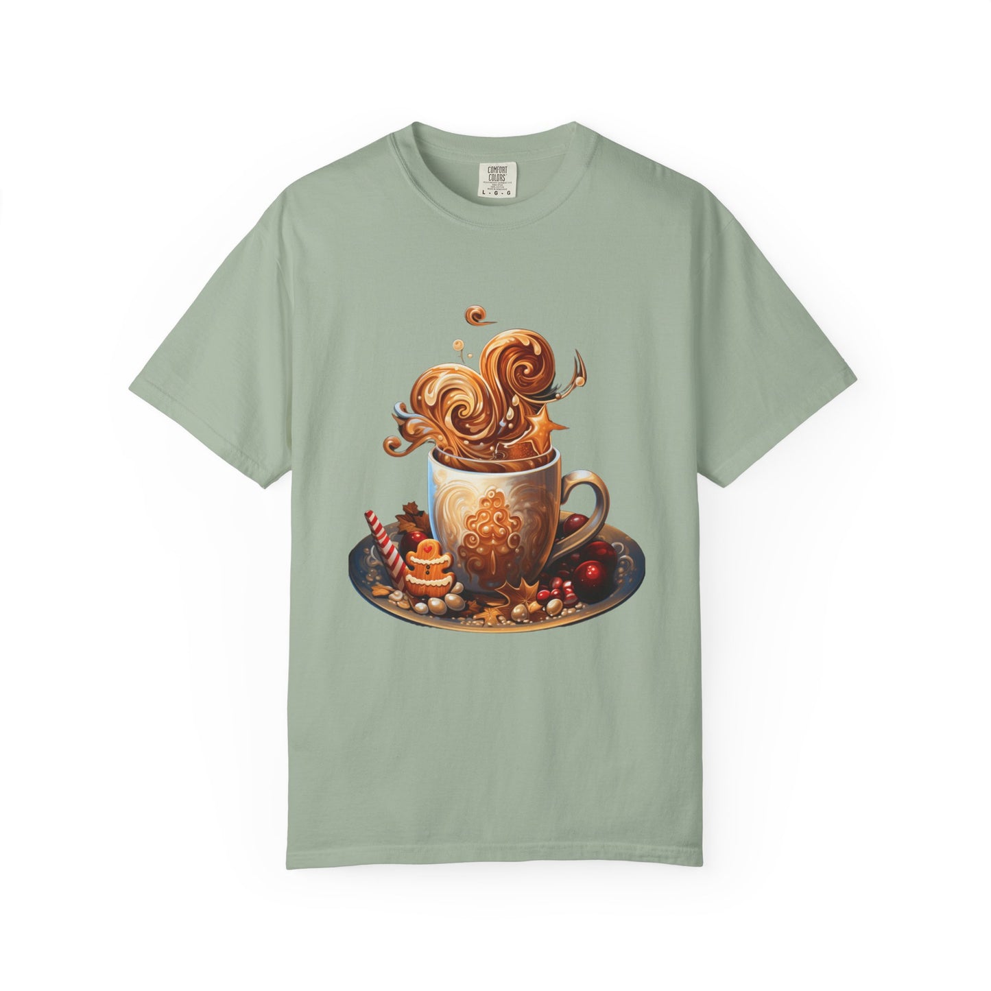 Christmas Coffee Garment-Dyed Heavyweight Tee