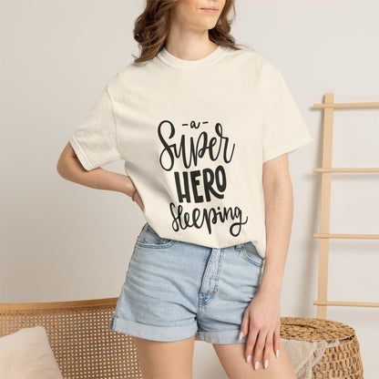 A Super Hero Sleeping Kids Garment-Dyed Tee