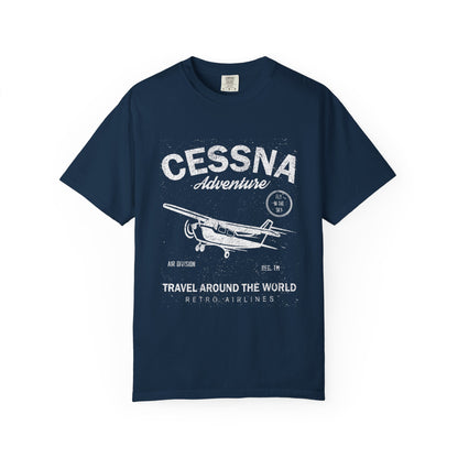 Distressed Aviation Tee for Pilots and Plane Lovers