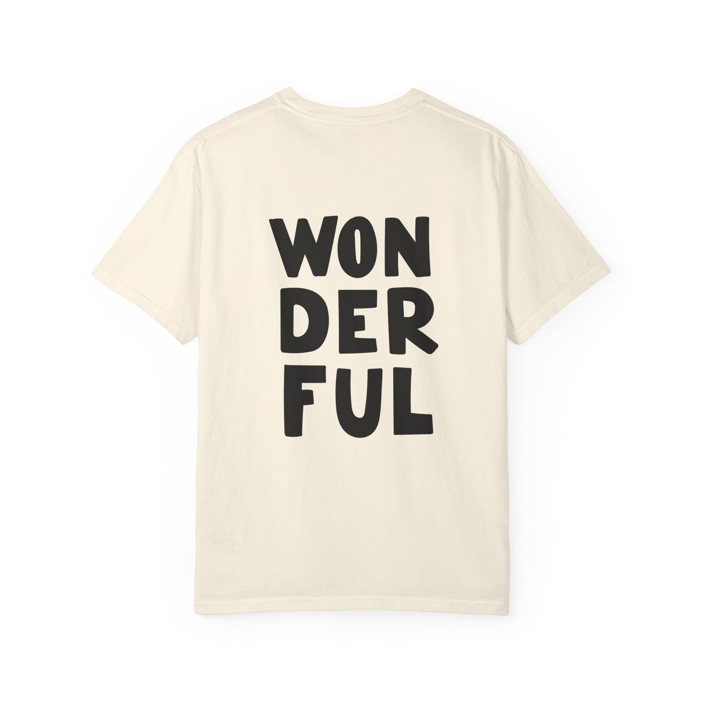 Wonderful Garment-Dyed Tee Bold Typography