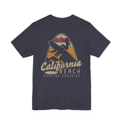California Beach Surfing T-Shirt Retro Surf Tee
