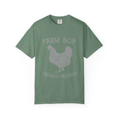 Farm Boy Rooster Garment-Dyed Heavyweight Tee