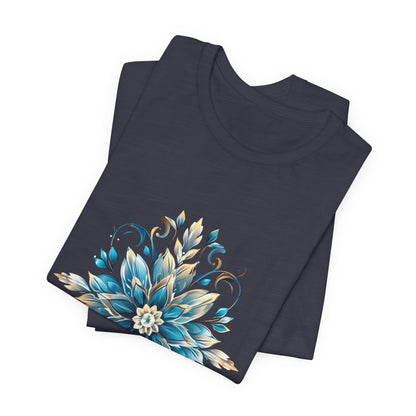 Crystal Snowflake Flower Christmas T-Shirt