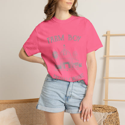 Farm Boy Tee Vintage Barn Garment-Dyed Shirt