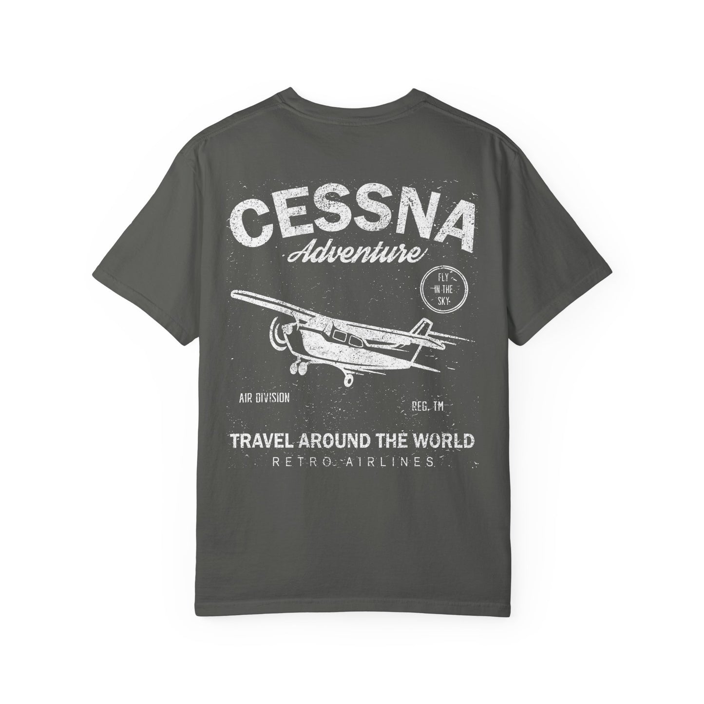 Distressed Aviation Tee for Pilots and Plane Lovers