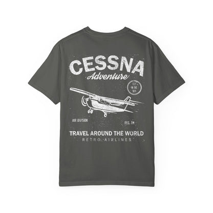 Distressed Aviation Tee for Pilots and Plane Lovers