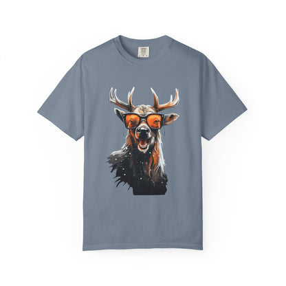Cool Deer Sunglasses Christmas Heavyweight Tee