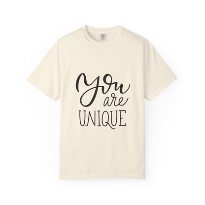 You Are Unique Tee Garment-Dyed Vintage Wash