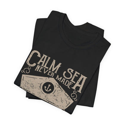 Calm Sea Skilled Sailor T-Shirt Nautical Tee